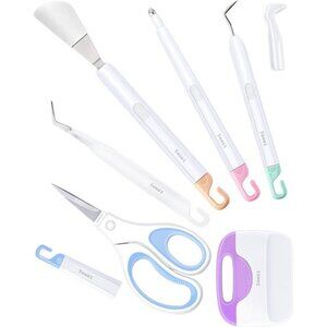 Tools for Vinyl, 6PCS Basic Tools Set fits Cricut,Precision Craft Vinyl Tool Kit